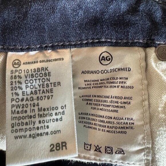 AG Adiano Goldschmied The Angel Bootcut dark wash jeans size 28R - Picture 11 of 12